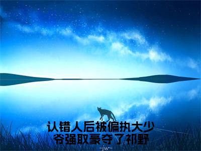 认错人后被偏执大少爷强取豪夺了祁野高甜小说最新章节-顾惜祁野全文阅读